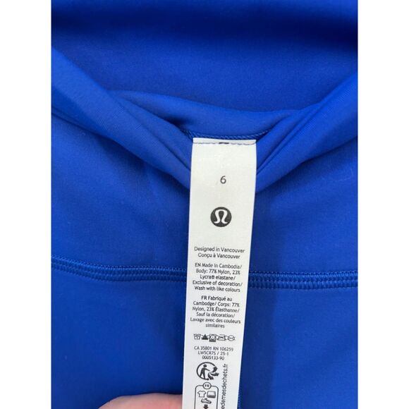 NWT Lululemon Wunder Train HR Tight size 6 25" Galactic Cobalt - Picture 4 of 5